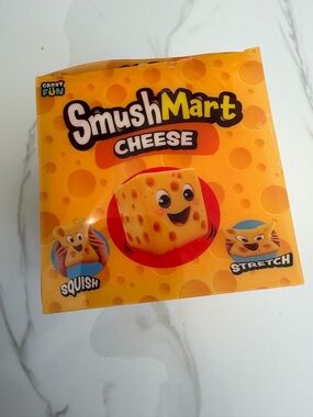 Cheese Squish & Stretch Toy - Yellow